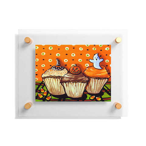 Renie Britenbucher Halloween Cupcakes Floating Acrylic Print