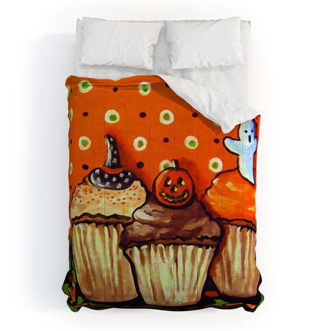Renie Britenbucher Halloween Cupcakes Comforter