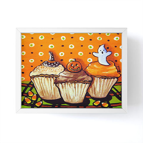 Renie Britenbucher Halloween Cupcakes Framed Mini Art Print