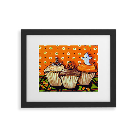 Renie Britenbucher Halloween Cupcakes Framed Art Print
