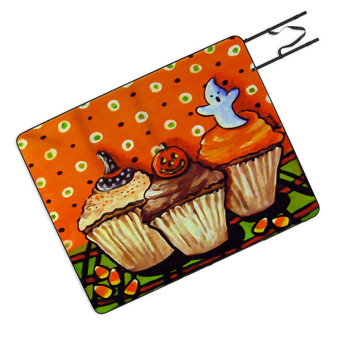 Renie Britenbucher Halloween Cupcakes Picnic Blanket