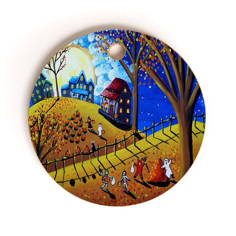 Renie Britenbucher Halloween Cutting Board Round