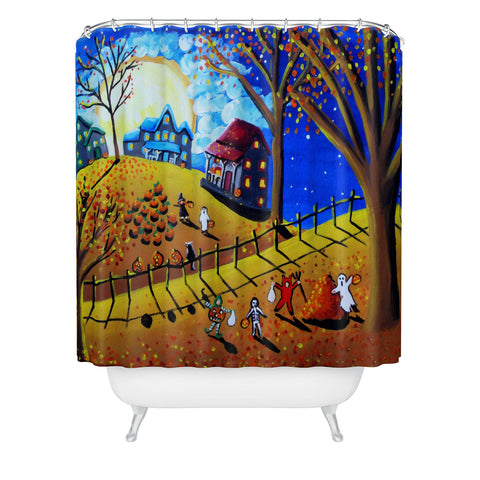 Renie Britenbucher Halloween Shower Curtain