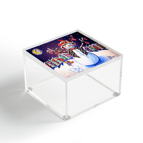 Renie Britenbucher Happy Snowman Acrylic Box
