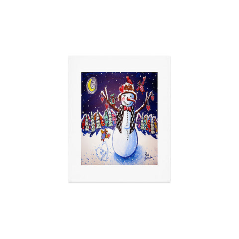 Renie Britenbucher Happy Snowman Art Print