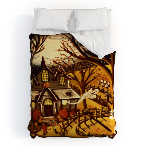 Renie Britenbucher Haunted House Duvet Cover