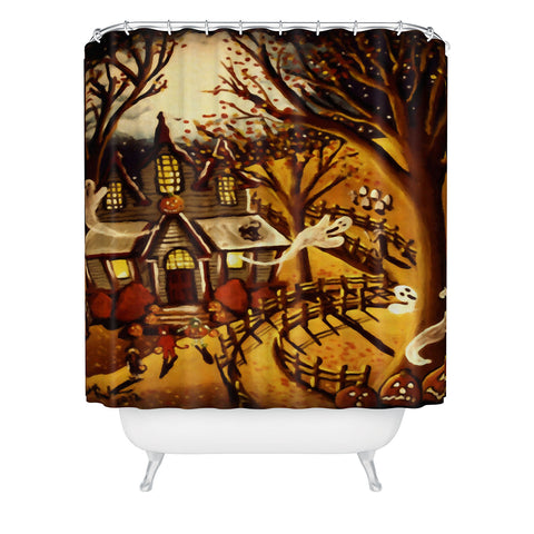Renie Britenbucher Haunted House Shower Curtain