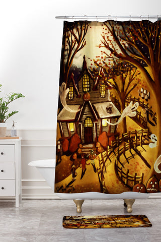 Renie Britenbucher Haunted House Shower Curtain And Mat