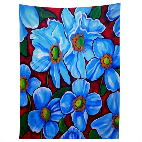Renie Britenbucher Himalayan Blue Poppies Tapestry