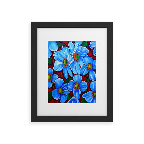 Renie Britenbucher Himalayan Blue Poppies Framed Art Print