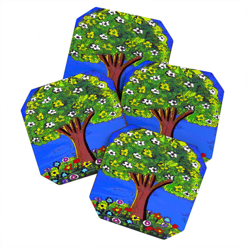 Renie Britenbucher Immaculate Tree Coaster Set