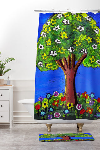 Renie Britenbucher Immaculate Tree Shower Curtain And Mat