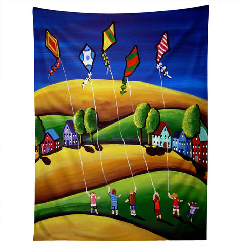Renie Britenbucher Kite Fliers Tapestry