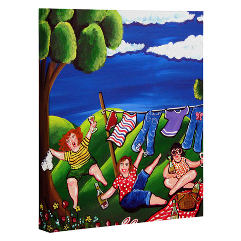 Renie Britenbucher Laundry Day Divas Art Canvas