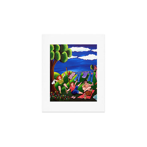 Renie Britenbucher Laundry Day Divas Art Print