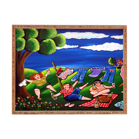 Renie Britenbucher Laundry Day Divas Rectangular Tray
