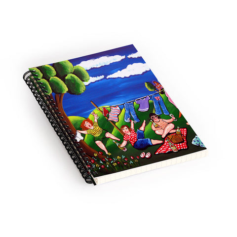 Renie Britenbucher Laundry Day Divas Spiral Notebook