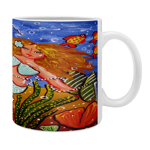 Renie Britenbucher Light Blue Mermaid Coffee Mug