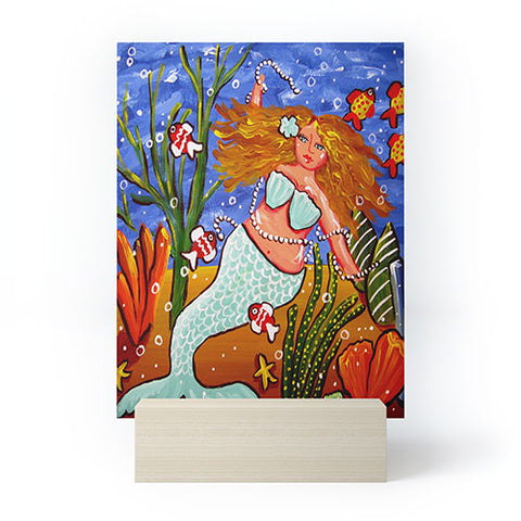 Renie Britenbucher Light Blue Mermaid Mini Art Print