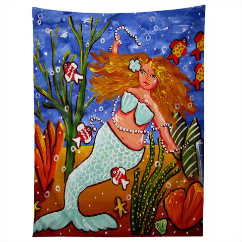 Renie Britenbucher Light Blue Mermaid Tapestry