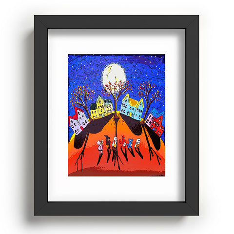 Renie Britenbucher Little Trick Or Treaters Halloween Night Recessed Framing Rectangle