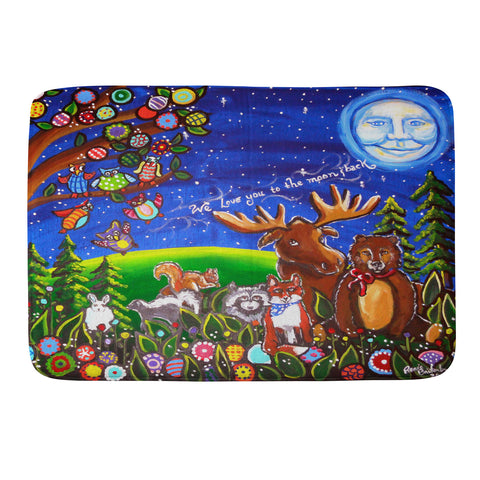 Renie Britenbucher Love You To The Moon And Back Memory Foam Bath Mat