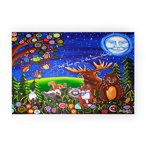 Renie Britenbucher Love You To The Moon And Back Welcome Mat