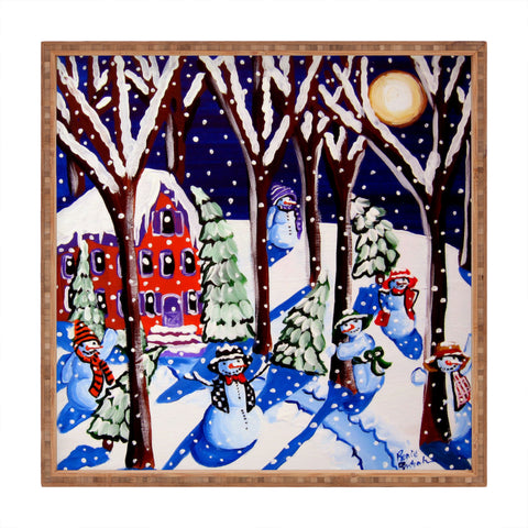 Renie Britenbucher Magic Snowmen Square Tray
