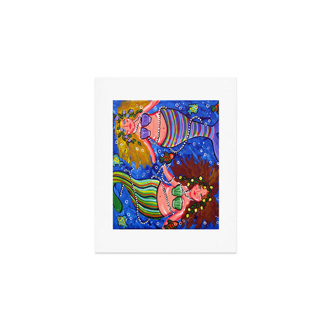 Renie Britenbucher Mermaids In Stripes Art Print