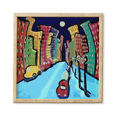 Renie Britenbucher Night In The City Framed Wall Art
