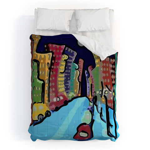 Renie Britenbucher Night In The City Comforter