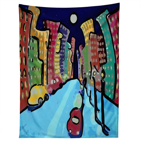 Renie Britenbucher Night In The City Tapestry