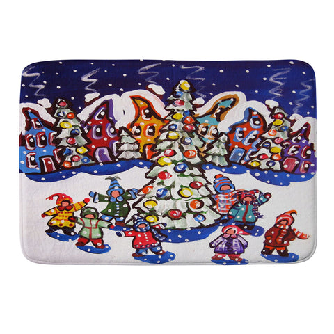 Renie Britenbucher Oh Christmas Tree Memory Foam Bath Mat
