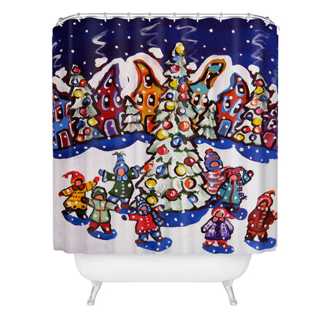 Renie Britenbucher Oh Christmas Tree Shower Curtain