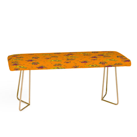 Renie Britenbucher Orange Owls Bench