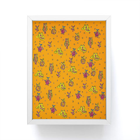 Renie Britenbucher Orange Owls Framed Mini Art Print