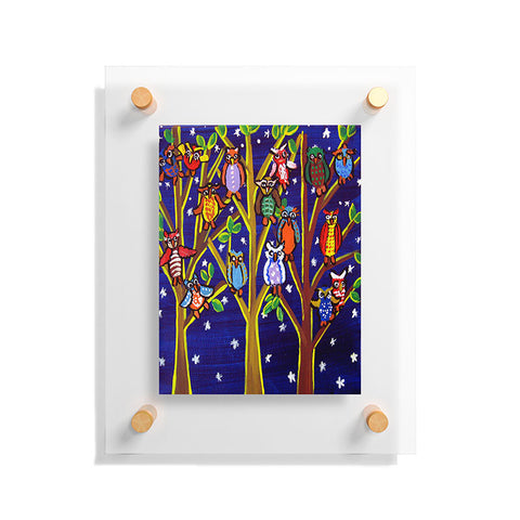 Renie Britenbucher Owl Party Floating Acrylic Print