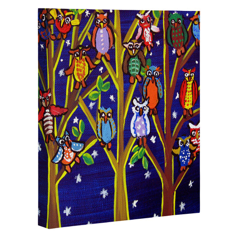 Renie Britenbucher Owl Party Art Canvas