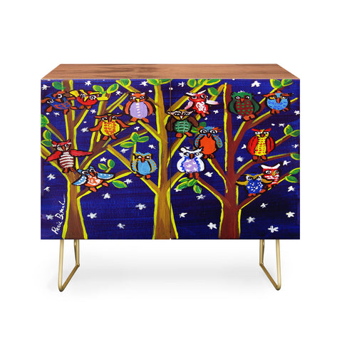 Renie Britenbucher Owl Party Credenza