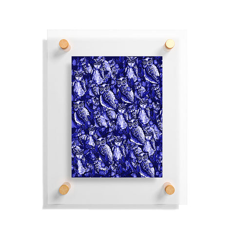 Renie Britenbucher Owls Purple Floating Acrylic Print