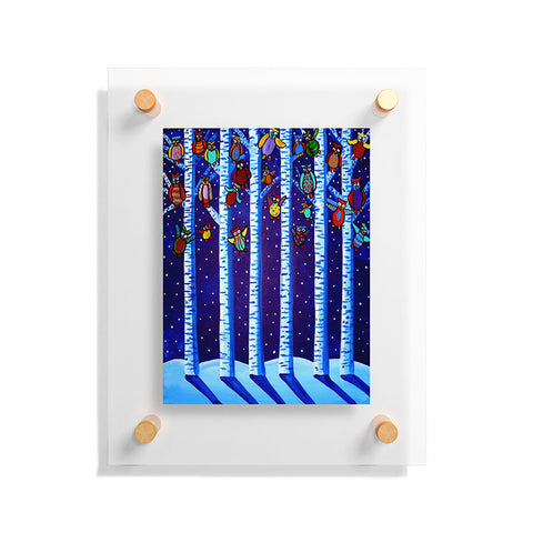 Renie Britenbucher Party Owls Floating Acrylic Print