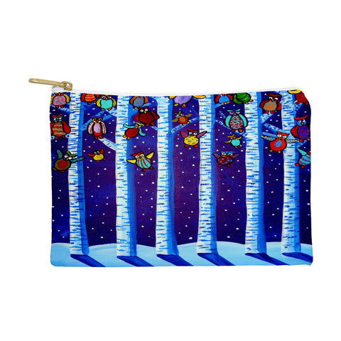 Renie Britenbucher Party Owls Pouch