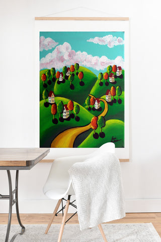 Renie Britenbucher Peaceful Day Landscape Art Print And Hanger