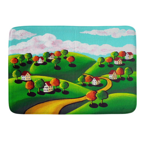 Renie Britenbucher Peaceful Day Landscape Memory Foam Bath Mat