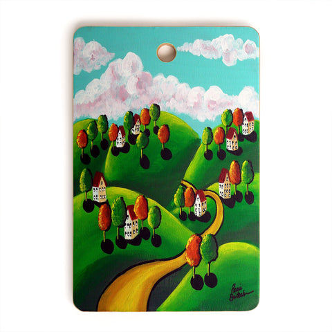 Renie Britenbucher Peaceful Day Landscape Cutting Board Rectangle