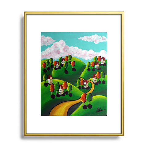 Renie Britenbucher Peaceful Day Landscape Metal Framed Art Print