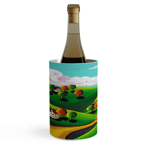 Renie Britenbucher Peaceful Day Landscape Wine Chiller