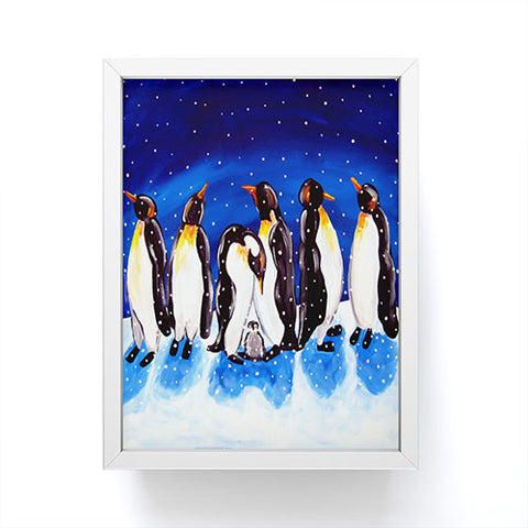 Renie Britenbucher Penguin Party Framed Mini Art Print