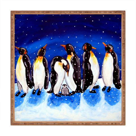 Renie Britenbucher Penguin Party Square Tray