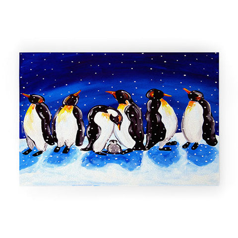 Renie Britenbucher Penguin Party Welcome Mat